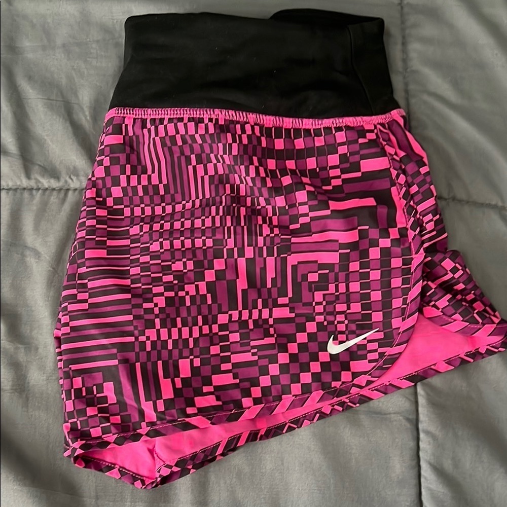 Nike Running Shorts Pink/Black Size Small